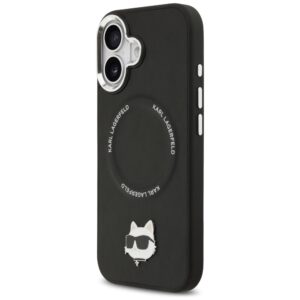Karl Lagerfeld Choupette Pin MagSafe dėklas iPhone 17 telefonui, juodas - Image 2
