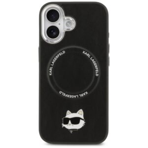 Karl Lagerfeld Choupette Pin MagSafe dėklas iPhone 17 telefonui, juodas - Image 3