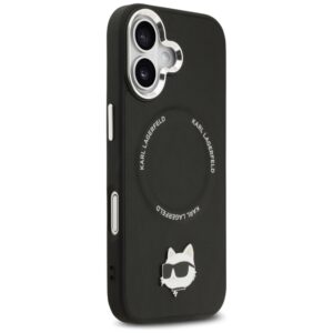 Karl Lagerfeld Choupette Pin MagSafe dėklas iPhone 17 telefonui, juodas - Image 4