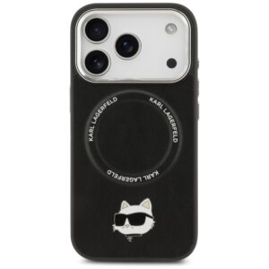 Karl Lagerfeld Choupette Pin MagSafe dėklas, skirtas iPhone 17 Pro Max, juodas - Image 3
