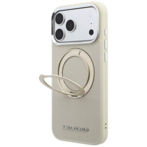 Dėklas Karl Lagerfeld Ring Stand 360 Saffiano Classic Logo MagSafe, skirtas iPhone 18 Pro Max / 17 Pro Max - Image 2