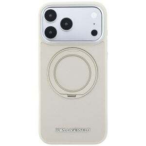 Dėklas Karl Lagerfeld Ring Stand 360 Saffiano Classic Logo MagSafe, skirtas iPhone 18 Pro Max / 17 Pro Max - Image 3