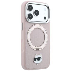 Karl Lagerfeld dėklas su 360° žiediniu stovu Choupette Head Pin MagSafe, skirtas iPhone 18 Pro Max / 17 Pro Max - Image 4