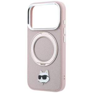 Karl Lagerfeld dėklas su 360° žiediniu stovu Choupette Head Pin MagSafe, skirtas iPhone 18 Pro Max / 17 Pro Max - Image 6