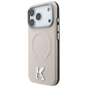 Dėklas Karl Lagerfeld Grained Embossed Ring&Kameo Logo MagSafe, skirtas iPhone 18 Pro Max/17 Pro Max, smėlio spalvos - Image 2