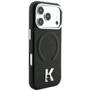 Dėklas Karl Lagerfeld Grained Elongated Logo MagSafe, skirtas iPhone 18 Pro / iPhone 17 Pro, juodas - Image 4