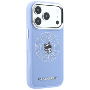 Dėklas Karl Lagerfeld Point & Choupette Sketch MagSafe, skirtas iPhone 18 Pro / 17 Pro, mėlynas - Image 4