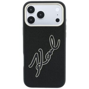 Dėklas Karl Lagerfeld Smooth Big Resin Signature Logo, skirtas iPhone 18 Pro Max / iPhone 17 Pro Max, juodas - Image 3