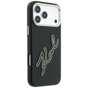 Dėklas Karl Lagerfeld Smooth Big Resin Signature Logo, skirtas iPhone 18 Pro Max / iPhone 17 Pro Max, juodas - Image 4
