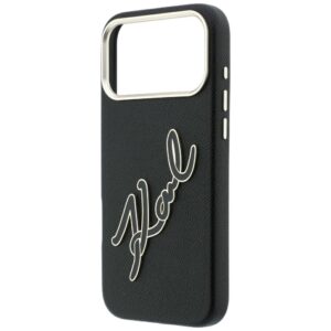 Dėklas Karl Lagerfeld Smooth Big Resin Signature Logo, skirtas iPhone 18 Pro Max / iPhone 17 Pro Max, juodas - Image 6