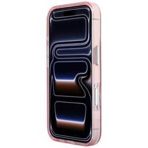 Dėklas Karl Lagerfeld IML Big Signature Resin Metal Frame, skirtas iPhone 18 Pro Max / 17 Pro Max, rožinis - Image 5