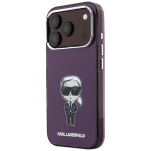 Karl Lagerfeld IML Ikonik Sketch Print MagSafe dėklas, skirtas iPhone 18 Pro / 17 Pro, bordo spalvos - Image 2