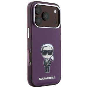 Karl Lagerfeld IML Ikonik Sketch Print MagSafe dėklas, skirtas iPhone 18 Pro / 17 Pro, bordo spalvos - Image 4