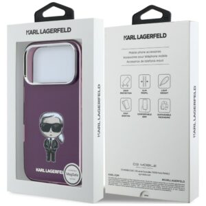 Karl Lagerfeld IML Ikonik Sketch Print MagSafe dėklas, skirtas iPhone 18 Pro / 17 Pro, bordo spalvos - Image 8