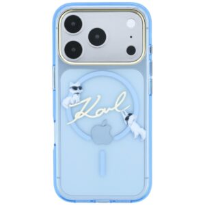 Karl Lagerfeld Script Logo MagSafe dėklas, skirtas iPhone 18 Pro / 17 Pro, šviesiai mėlynas - Image 3