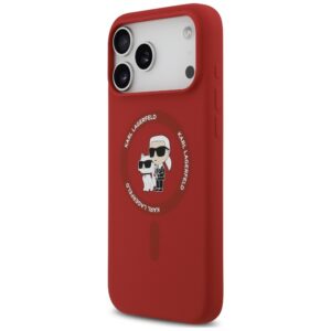 Karl Lagerfeld Silicone Karl&Choupette Ring MagSafe dėklas, skirtas iPhone 18 Pro Max / iPhone 17 Pro Max - Image 2