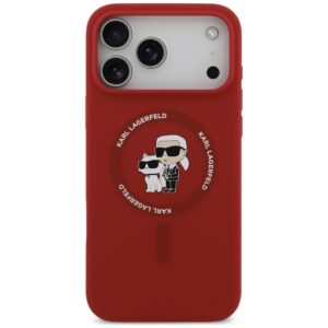 Karl Lagerfeld Silicone Karl&Choupette Ring MagSafe dėklas, skirtas iPhone 18 Pro Max / iPhone 17 Pro Max - Image 3