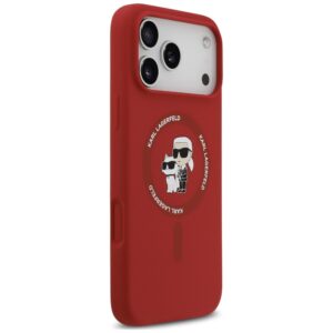 Karl Lagerfeld Silicone Karl&Choupette Ring MagSafe dėklas, skirtas iPhone 18 Pro Max / iPhone 17 Pro Max - Image 4