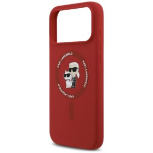 Karl Lagerfeld Silicone Karl&Choupette Ring MagSafe dėklas, skirtas iPhone 18 Pro Max / iPhone 17 Pro Max - Image 6