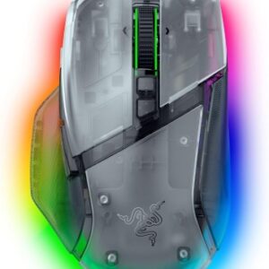 Razer Basilisk V3 Pro 35K Belaidė žaidimų pelė RF Wireless+Bluetooth+USB-A 35000 DPI, Phantom White - Image 1