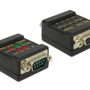 DeLOCK 2xDB9 DB9 Juoda - Image 1