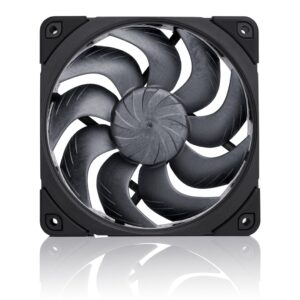 Noctua NF-A12x25 G2 PWM Sx2-PP chromax.black Kompiuterio korpusui Ventiliatorius 12 cm Juoda 2 vnt - Image 2
