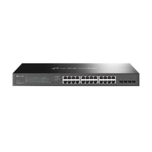 TP-Link Omada TL-SG2428P Valdomas L2/L2+ Gigabit Ethernet (10/100/1000) Maitinimas per Eternetą (PoE) 1U Juoda - Image 1