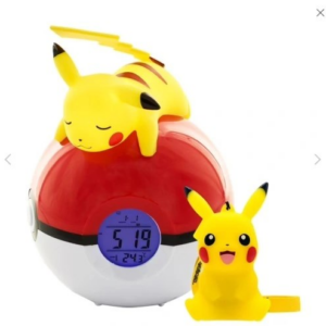TF POKEMON LIGHT-UP ALARM CLOCK & PIKACHU 9CM