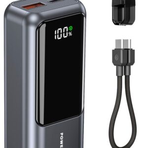 Gembird PB10-PD20-LCD-02 Kompaktiška greito įkrovimo išorinė baterija su LCD ekranu, 20 W, 10000 mAh, pilkos spalvos - Image 3
