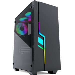 Gembird ATX Fornax 2000 RGB dėklas, RGB foninis apšvietimas, juoda spalva
