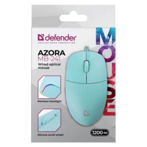 DEFENDER AZORA MB-241 RF LAIDINĖ PELĖ MINT 1200 dpi 3P - Image 3