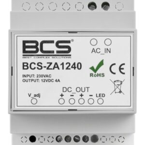 BCS BCS-ZA1240 maitinimo blokas TS35 DIN Balta - Image 1