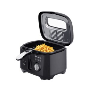 ELDOM Fryer FREET, 2,5 l, 400 g bulvyčių, temperatūros reguliatorius, nuimamas alyvos bakas, juodas - Image 2