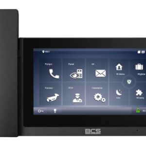 BCS BCS-MON7500B-S vaizdo telefonspynės sistema 17,8 cm (7") Juoda