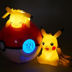 TF POKEMON LIGHT-UP ALARM CLOCK & PIKACHU 9CM - Image 2