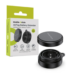 Mobile Origin AirTag baterijos ilgintuvas A8, juodas, su CR2477 baterija