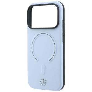 Dėklas Mercedes Leather 3D MagSafe, skirtas iPhone 18 Pro / 17 Pro, mėlynas - Image 6