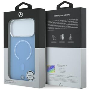 Dėklas Mercedes Double Layer Iconic Logo MagSafe, skirtas iPhone 18 Pro Max / 17 Pro Max / 17 Pro Max, mėlynas - Image 8