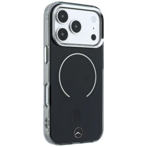 Dėklas Mercedes Double Layer Iconic Logo MagSafe, skirtas iPhone 18 Pro Max / 17 Pro Max, juodas - Image 4