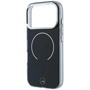 Dėklas Mercedes Double Layer Iconic Logo MagSafe, skirtas iPhone 18 Pro Max / 17 Pro Max, juodas - Image 6