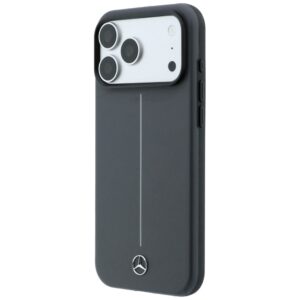 Dėklas Mercedes Leather Semi Wrap su Iconic Line MagSafe, skirtas iPhone 18 Pro Max/17 Pro Max, antracito spalvos - Image 2