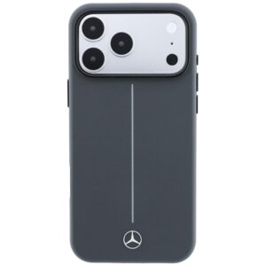 Dėklas Mercedes Leather Semi Wrap su Iconic Line MagSafe, skirtas iPhone 18 Pro Max/17 Pro Max, antracito spalvos - Image 3