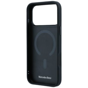 Dėklas Mercedes Leather Mesh with Bow Line MagSafe, skirtas Iphone 18 Pro / 17 Pro, mėlynas - Image 7