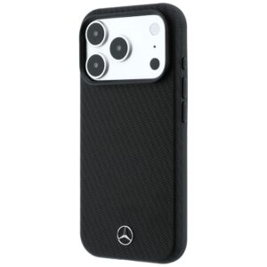 Dėklas Mercedes Grill Pattern and Card Wallet Leather MagSafe, skirtas iPhone 18 Pro / 17 Pro, juodas - Image 3