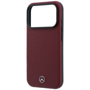 Dėklas Mercedes Grill Pattern & Card Wallet Leather MagSafe, skirtas iPhone 18 Pro Max/17 Pro Max, bordo spalvos - Image 7