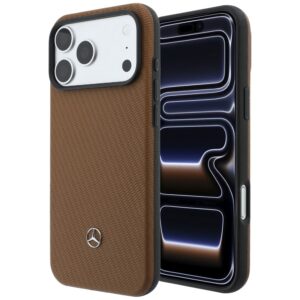 Dėklas Mercedes Grill Pattern & Card Wallet Leather MagSafe, skirtas iPhone 18 Pro Max/17 Pro Max, kupranugario spalvos - Image 2