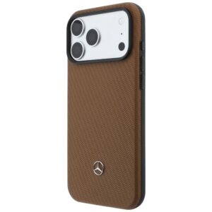 Dėklas Mercedes Grill Pattern & Card Wallet Leather MagSafe, skirtas iPhone 18 Pro Max/17 Pro Max, kupranugario spalvos - Image 3
