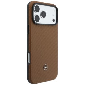 Dėklas Mercedes Grill Pattern & Card Wallet Leather MagSafe, skirtas iPhone 18 Pro Max/17 Pro Max, kupranugario spalvos - Image 5