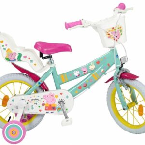 Vaikiškas dviratis 14" Peppa Pig žalias 1498 TOIMSA