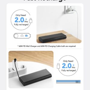 VEGER TC130 nešiojamasis įkroviklis Ličio-jonų (Li-Ion) 25000 mAh Juoda - Image 3